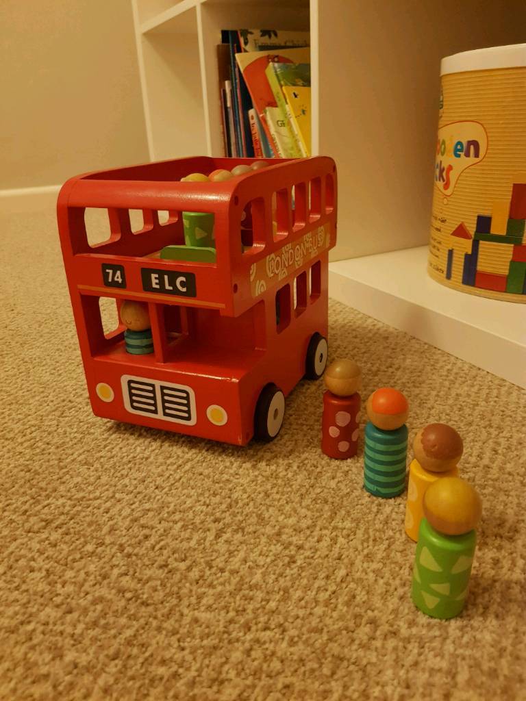 elc wooden london bus